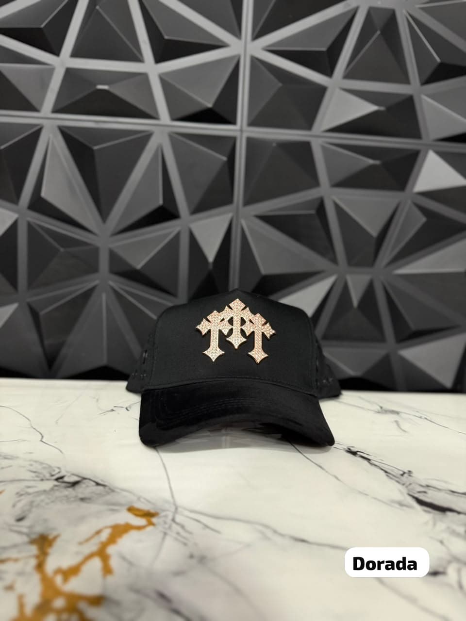 Gorra Barbas Hats CT Chrome Dorada